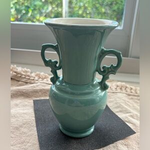 Vintage teal vase, Abingdon, made in U.S.A.